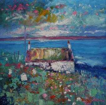 Soft eveninglight Isle of Iona 24x24